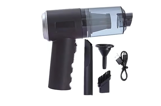 Aspirator Portabil 3-in-1, Aspirare Si Suflare, Incarcare USB, 120 W, Filtru HEPA lavabil, 5 accesorii, Ideal pentru Casa, Masina si Birou