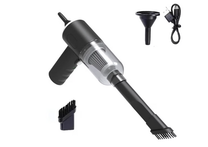 Aspirator Portabil 3-in-1, Aspirare Si Suflare, Incarcare USB, 120 W, Filtru HEPA lavabil, 5 accesorii, Ideal pentru Casa, Masina si Birou