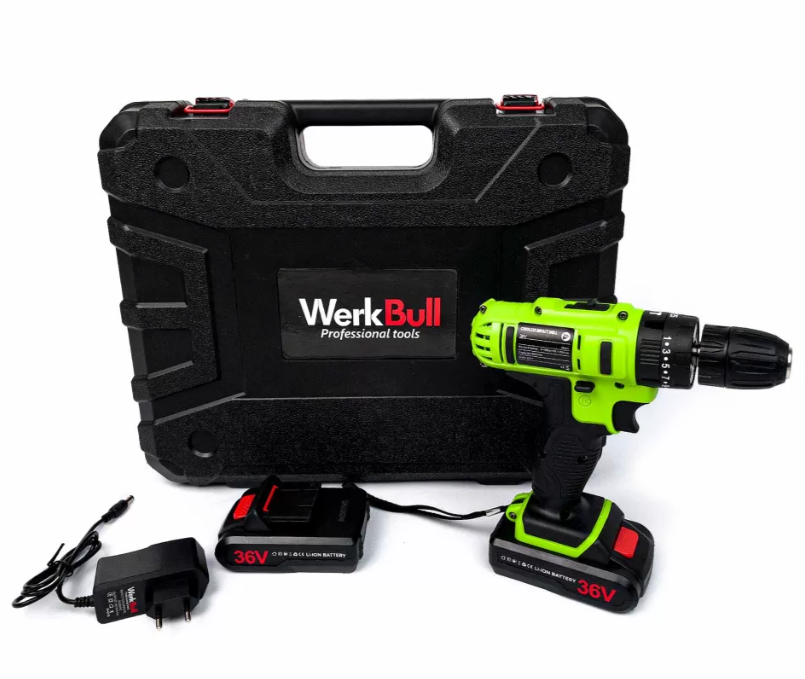 Autofiletanta Werk Bull, 2 Acumulatori, 36V, 5 Ah,Cutie transport
