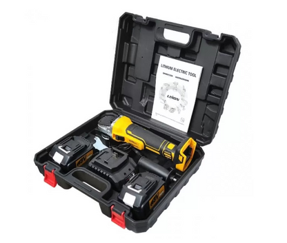 Polizor unghiular cu 2 acumulatori 48V, 5 Ah, Diametru disc 125 mm, 9000 Rpm