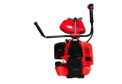 Motocoasa pe benzina, 2 timpi, 6 CP, 52 CC, tambur cu fir si disc cu vidia inclus