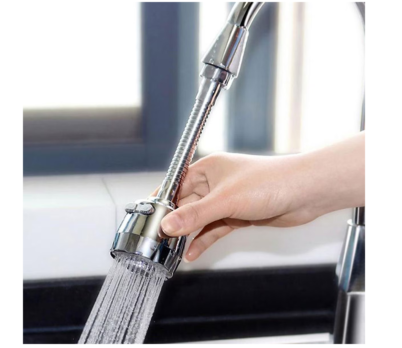 Prelungitor/adaptor flexibil 360 pentru chiuveta, 2 moduri de pulverizare
