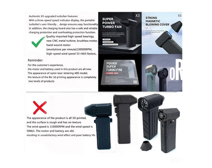 Suflanta Aer Comprimat Portabila, Profesionala, 130000RPM, 52M/s, baterie 3000 mAh, 3 Trepte Putere, Pentru Auto, Curatare Filtre, Frizerie, PC, Gratar, Indepartare Frunze, Praf, Apa
