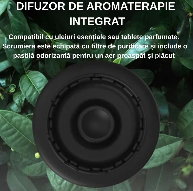 Scrumiera electrica, filtru de aer si functie de purificare, anti-miros, design modern si compact pentru casa si birou – neutralizeaza fumul de tigara si purifica aerul